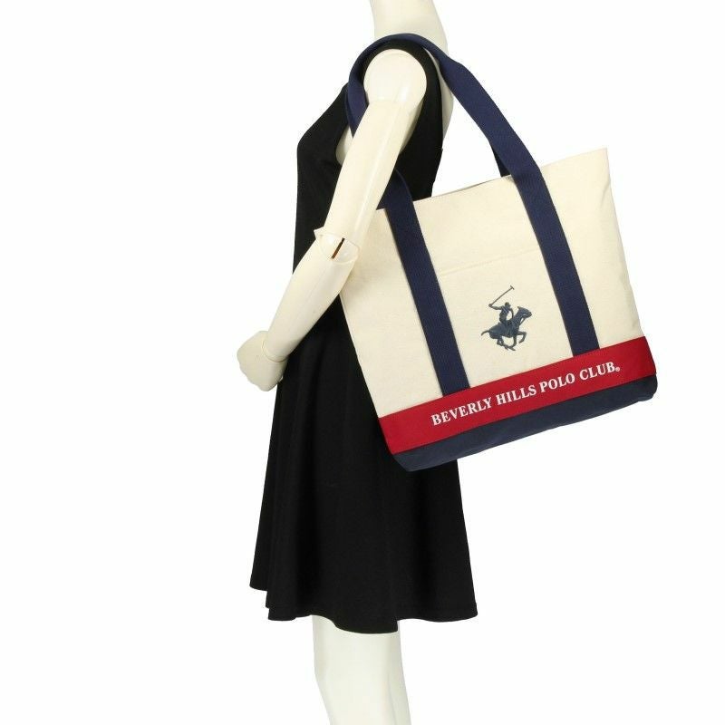 ビバリーヒルズ ポロクラブ BEVERLY HILLS POLO CLUB トートバッグ レディース ホワイト BHC003 IV/NA/NA