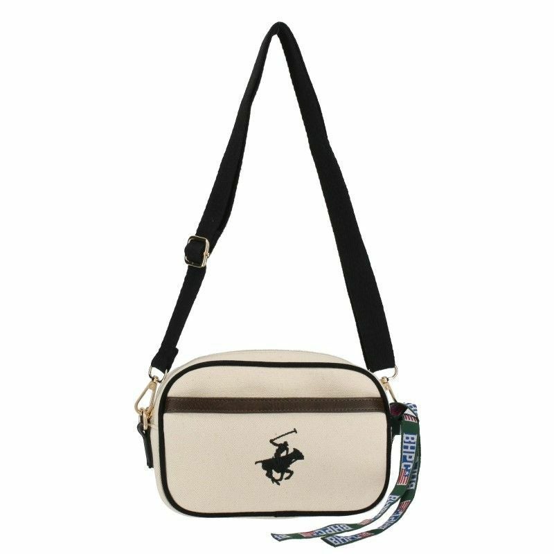 BEVERLY HILLS POLO CLUB ビバリーヒルズ ポロクラブ ショルダーバッグ レディース ホワイト BH1009N IV/BK/BK