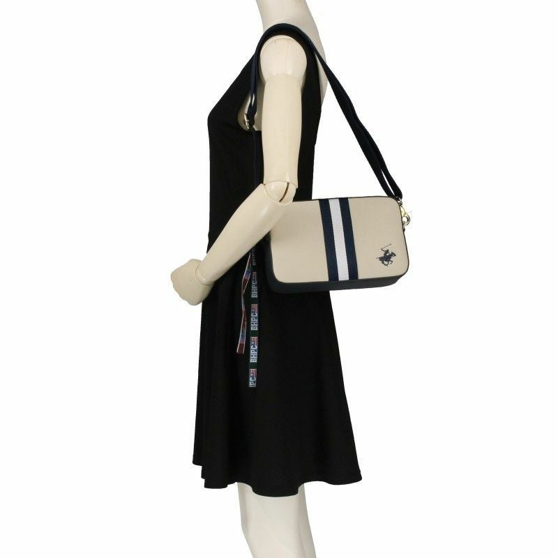 BEVERLY HILLS POLO CLUB ビバリーヒルズポロクラブ ショルダーバッグ レディース ホワイト BH1010 IV/NV