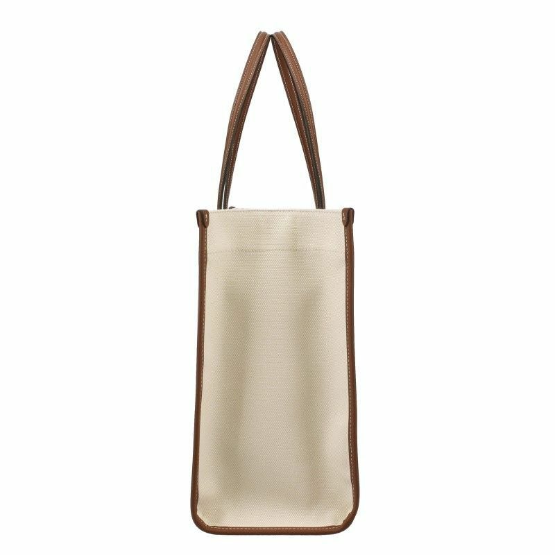バーバリー BURBERRY トートバッグ レディース ツートン フレヤ ブラウン 8044129 NATURAL TAN
