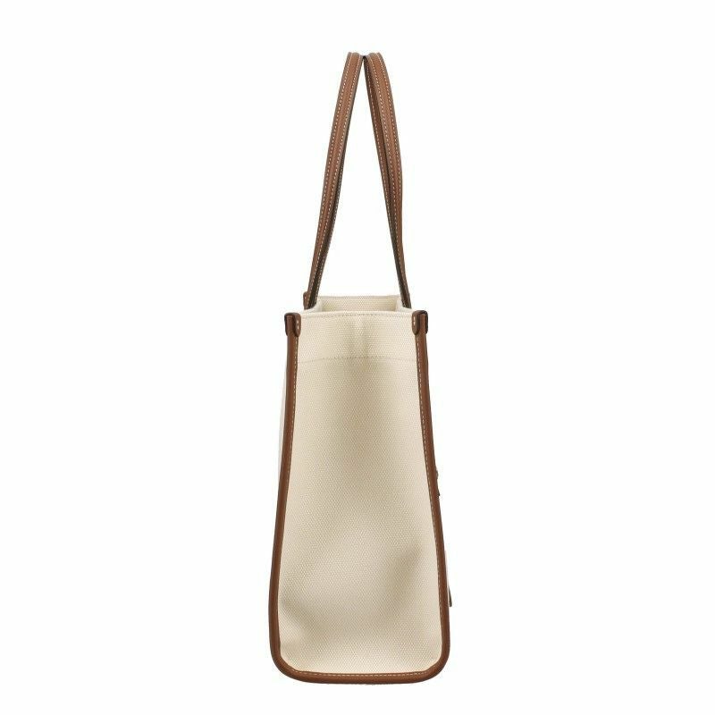 バーバリー BURBERRY トートバッグ レディース ツートン フレヤ ブラウン 8044138 NATURAL TAN