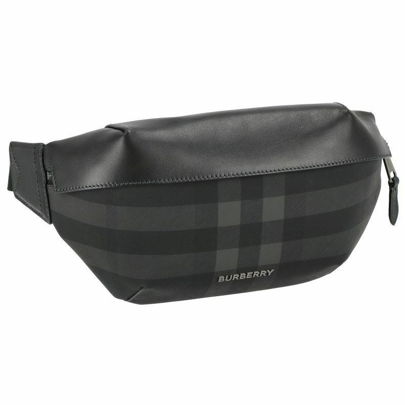 BURBERRY バーバリー ボディバッグ ベルトバッグ メンズ ブラック