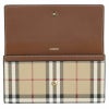 バーバリー BURBERRY 長財布 レディース ヴィンテージチェック ブラウン 8057973 A.BEIGE/TAN