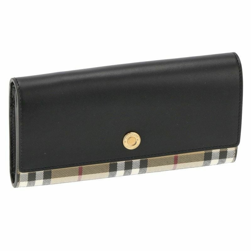 バーバリー BURBERRY 長財布 レディース ブラック 8057972 A.BEIGE