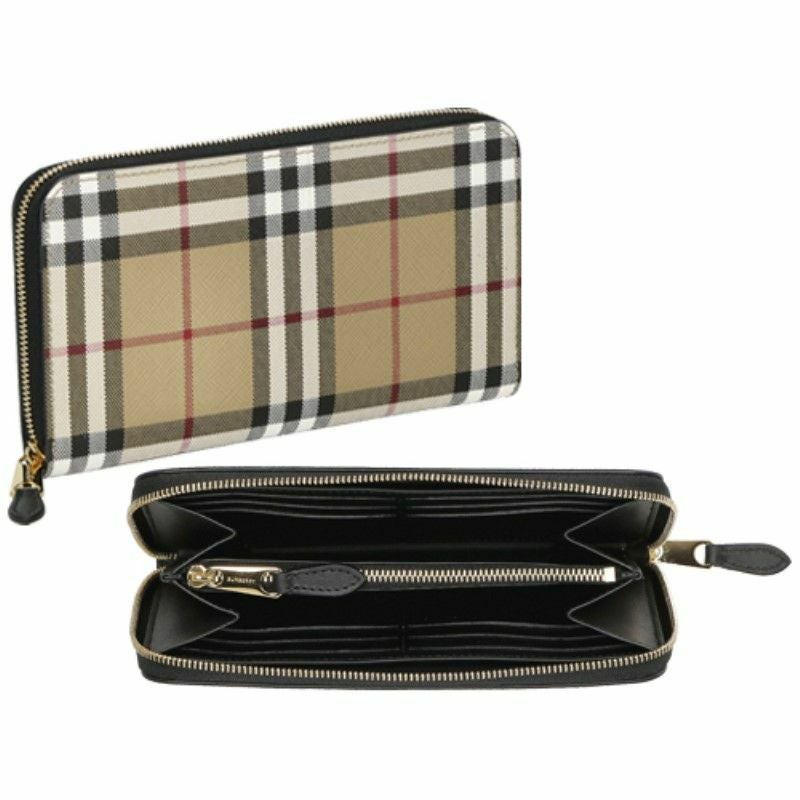 バーバリー 長財布 レディース ヴィンテージチェック ベージュ 8058016 ARCHIVE BEIGE
