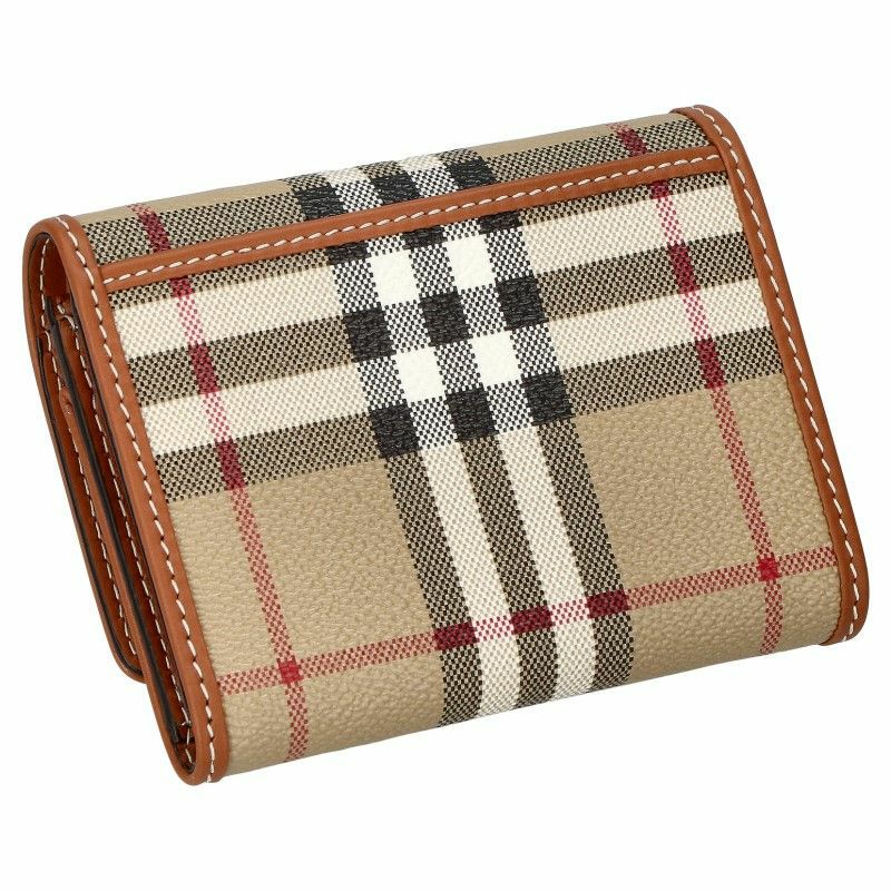 BURBERRY バーバリー 三つ折り財布 レディース チェック ベージュ 8070415 ARCHIVE BEIGE