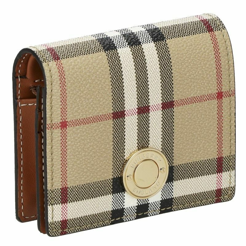 BURBERRY バーバリー 二つ折り財布 レディース チェック ベージュ