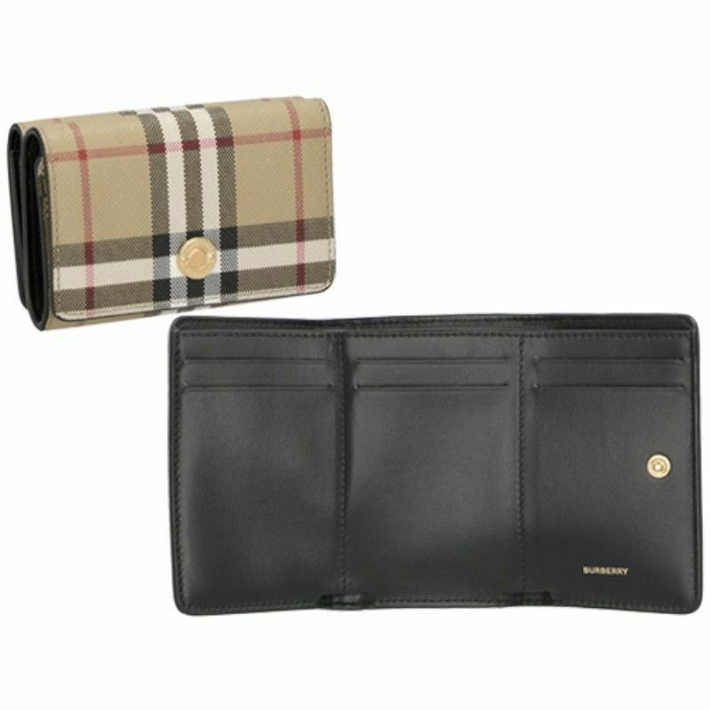 バーバリー BURBERRY 三つ折り財布 レディース ヴィンテージチェック