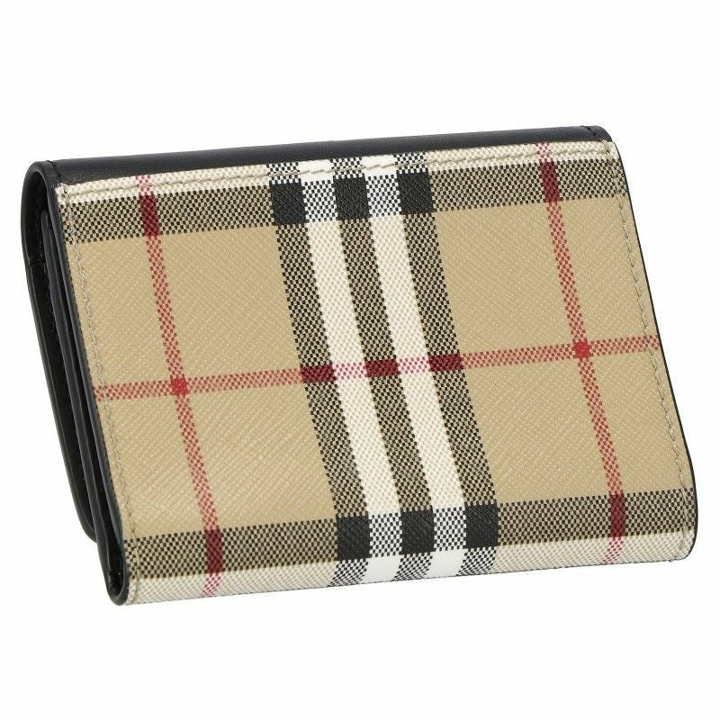 バーバリー BURBERRY 三つ折り財布 レディース ブラック 8057976 A1189