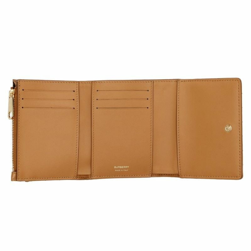 バーバリー BURBERRY 三つ折り財布 折財布 ミニ財布 レディース 8062376 メープルブラウン