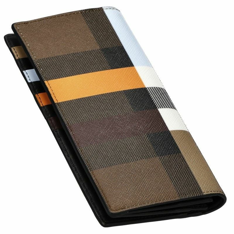 BURBERRY バーバリー 長財布 メンズ カラーブロック ブラウン 8062872