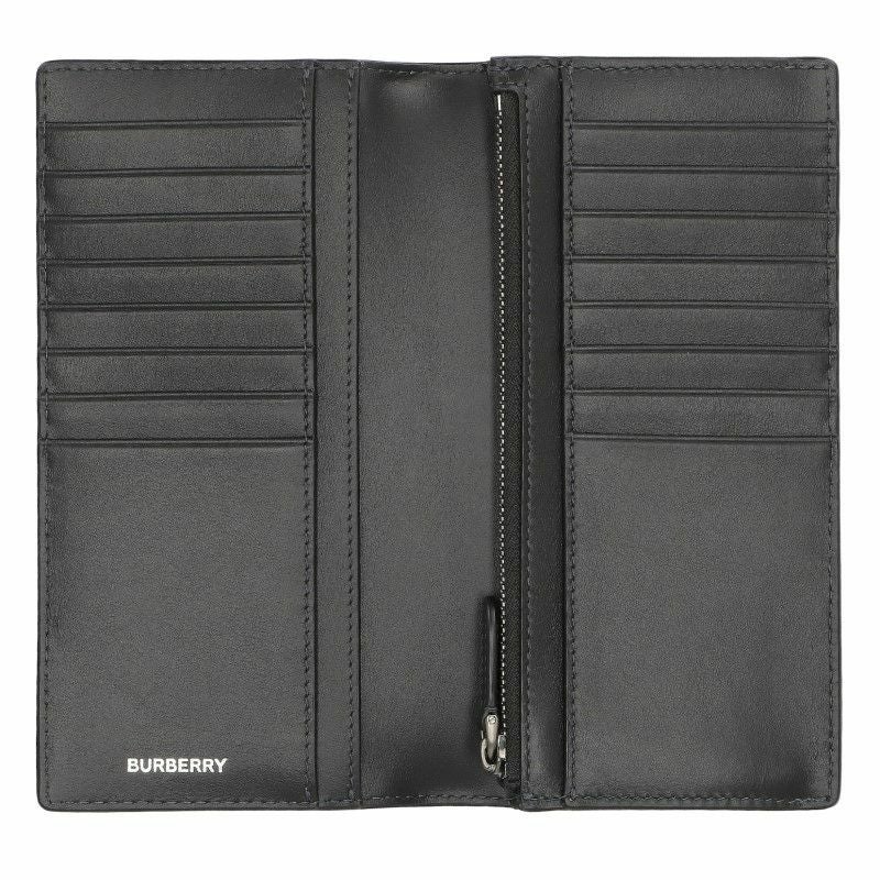 バーバリー BURBERRY 長財布 メンズ チャコールチェック ブラック 8064598 A1208