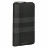 バーバリー BURBERRY 長財布 メンズ ブラック 8064586 A1208 ラウンドファスナー チェック