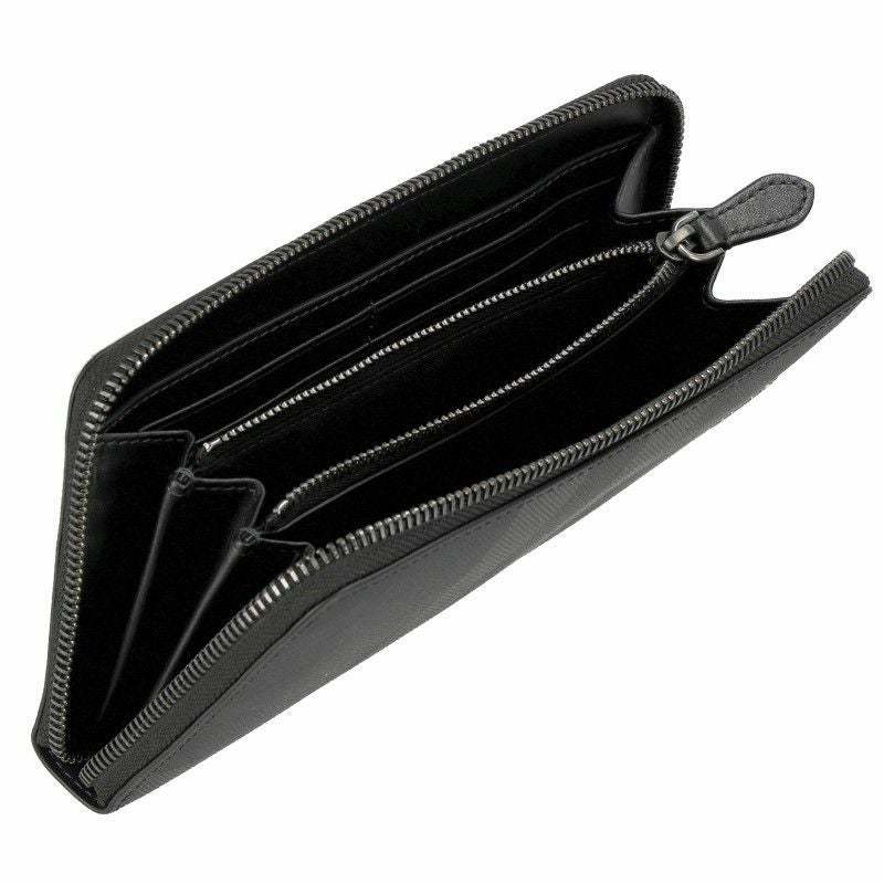 バーバリー BURBERRY 長財布 メンズ ブラック 8064586 A1208 ラウンドファスナー チェック