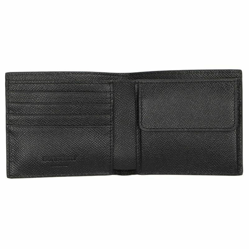 バーバリー BURBERRY 二つ折り財布 メンズ ブラック 8062680 A1189 黒