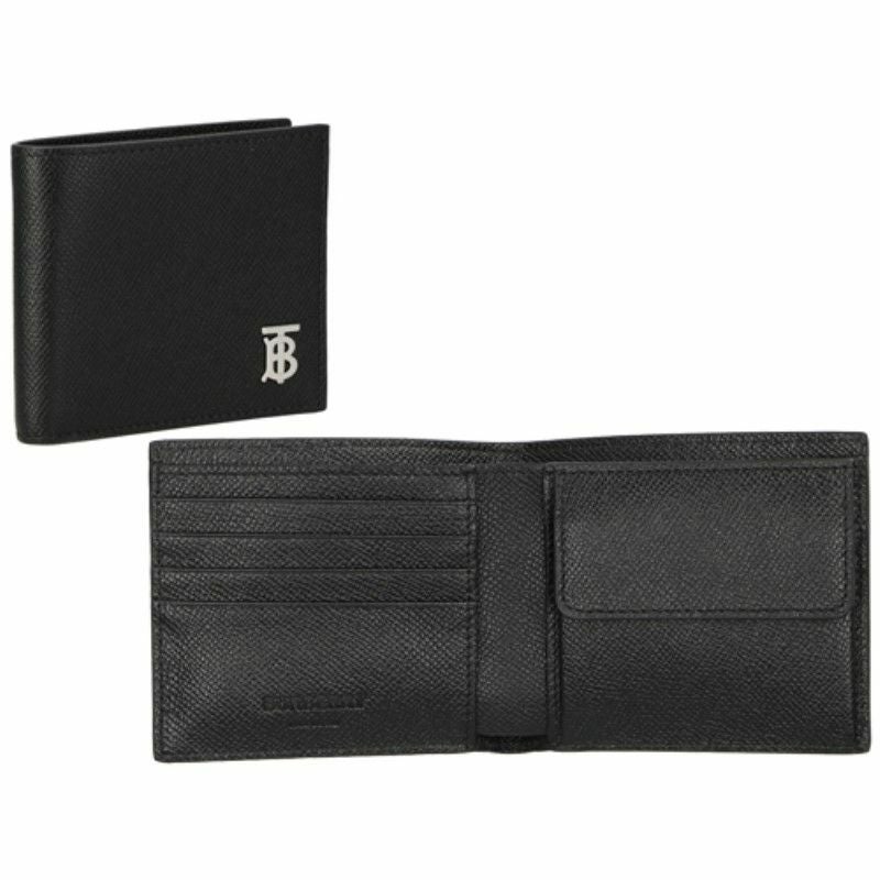 バーバリー BURBERRY 二つ折り財布 メンズ ブラック 8062680 A1189 黒