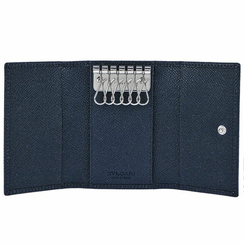 ブルガリ BVLGARI キーケース メンズ ネイビー ブルガリ ブルガリ 39318 DSAP