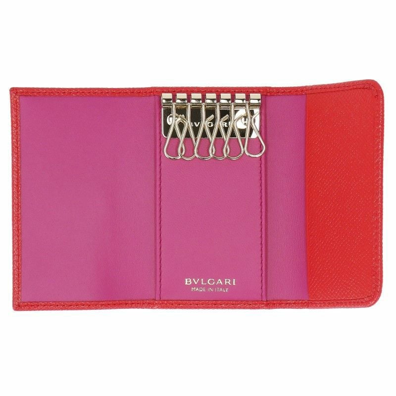 ブルガリ BVLGARI キーケース レディース BB ブルガリ レッド 288156