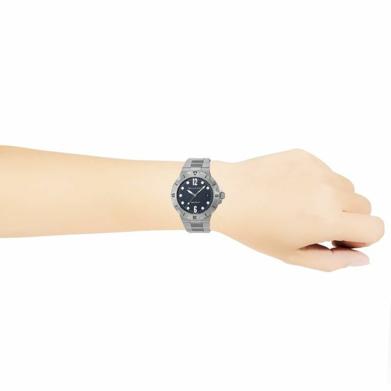 ブルガリ BVLGARI 腕時計 メンズ ディアゴノ ブルー DP41C3SSSD