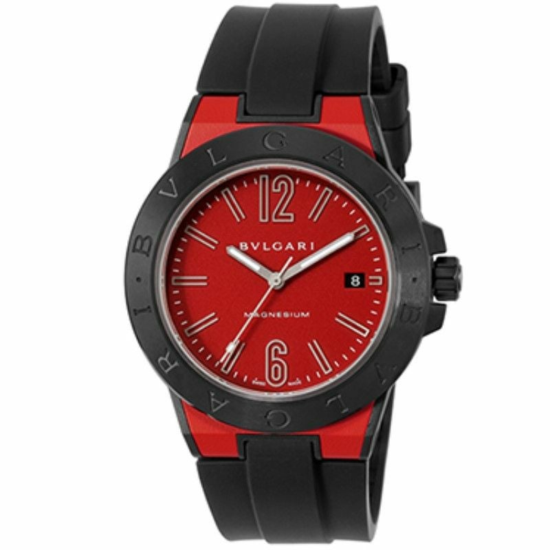 ブルガリ BVLGARI 腕時計 メンズ ディアゴノマグネシウム レッド DG41C9SMCVD/SP