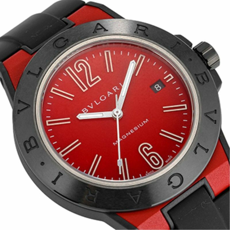 ブルガリ BVLGARI 腕時計 メンズ ディアゴノマグネシウム レッド DG41C9SMCVD/SP