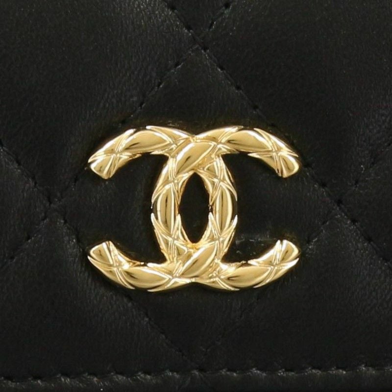 シャネル スマホショルダー レディース ブラック CHANEL AP3415 B12933