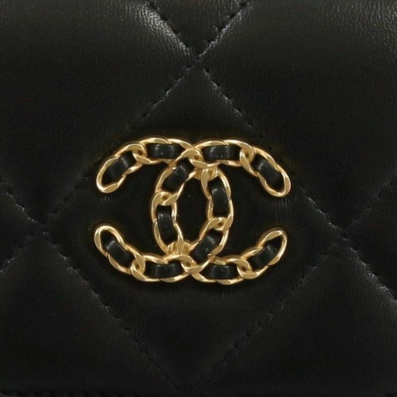 シャネル スマホショルダー レディース ブラック CHANEL AP1773 B04852