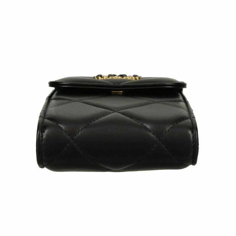シャネル スマホショルダー レディース ブラック CHANEL AP1773 B04852