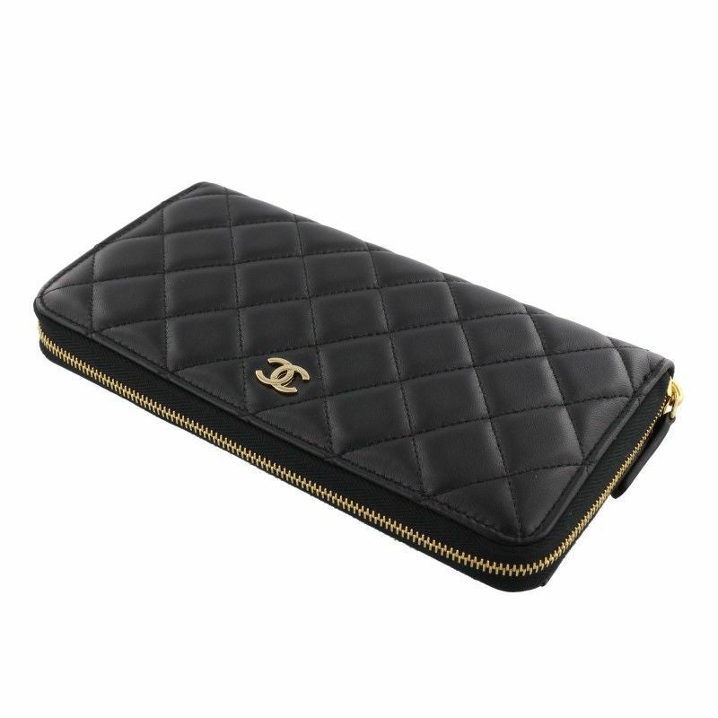 シャネル CHANEL 長財布 レディース マトラッセ ブラック AP0242