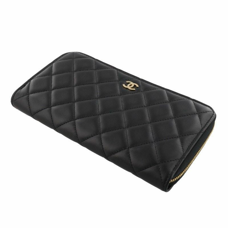 シャネル CHANEL 長財布 レディース マトラッセ ブラック AP0242
