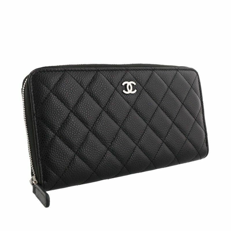 シャネル CHANEL 長財布 レディース マトラッセ ブラック AP0242