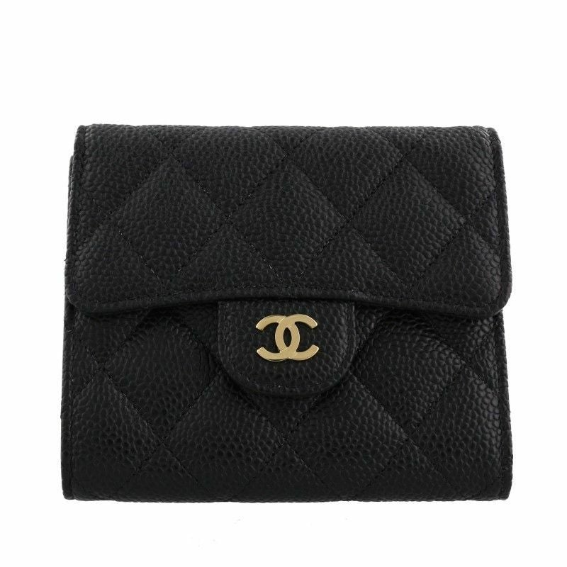 シャネル CHANEL 三つ折り財布 マトラッセ ブラック AP0231 Y01864