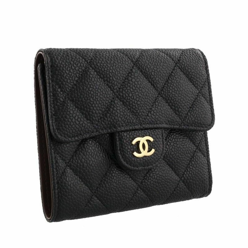 シャネル CHANEL 三つ折り財布 マトラッセ ブラック AP0231 Y01864