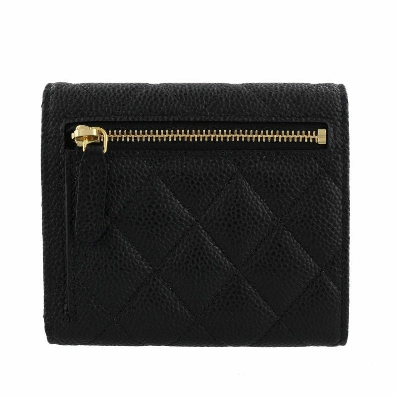 シャネル CHANEL 三つ折り財布 マトラッセ ブラック AP0231 Y01864