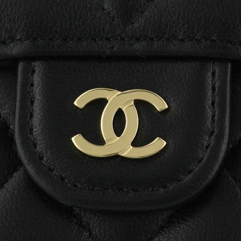 シャネル CHANEL 三つ折り財布 レディース ブラック AP0231 Y01295 C3906