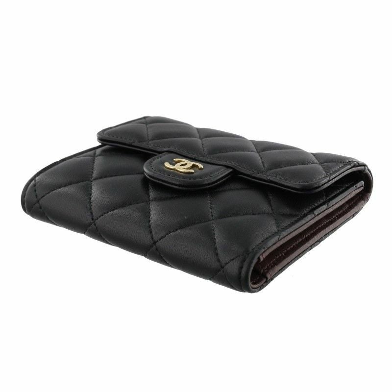 シャネル CHANEL 三つ折り財布 レディース ブラック AP0231 Y01295