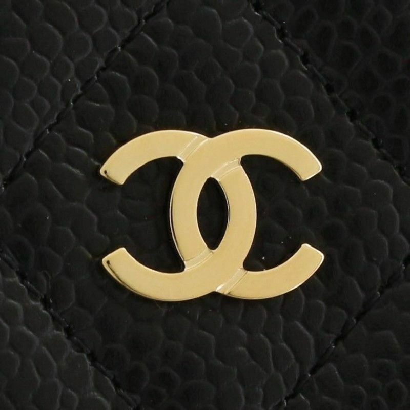 CHANEL ウォレット phoneholder レア！ ブラック 新品同様 CHANEL（シャネル） 【新品】シャネル ミニチェーンウォレット