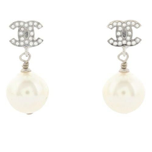 シャネル CHANEL ピアス レディース CCマーク ココマーク シルバー