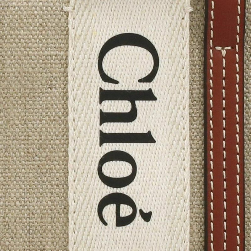 クロエ Chloe ハンドバッグ レディース WOODY ベージュ CHC22AP237 I26 90U WHITE BROWN