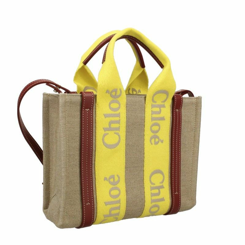 クロエ Chloe ショルダーバッグ レディース ウッディ ロゴ イエロー