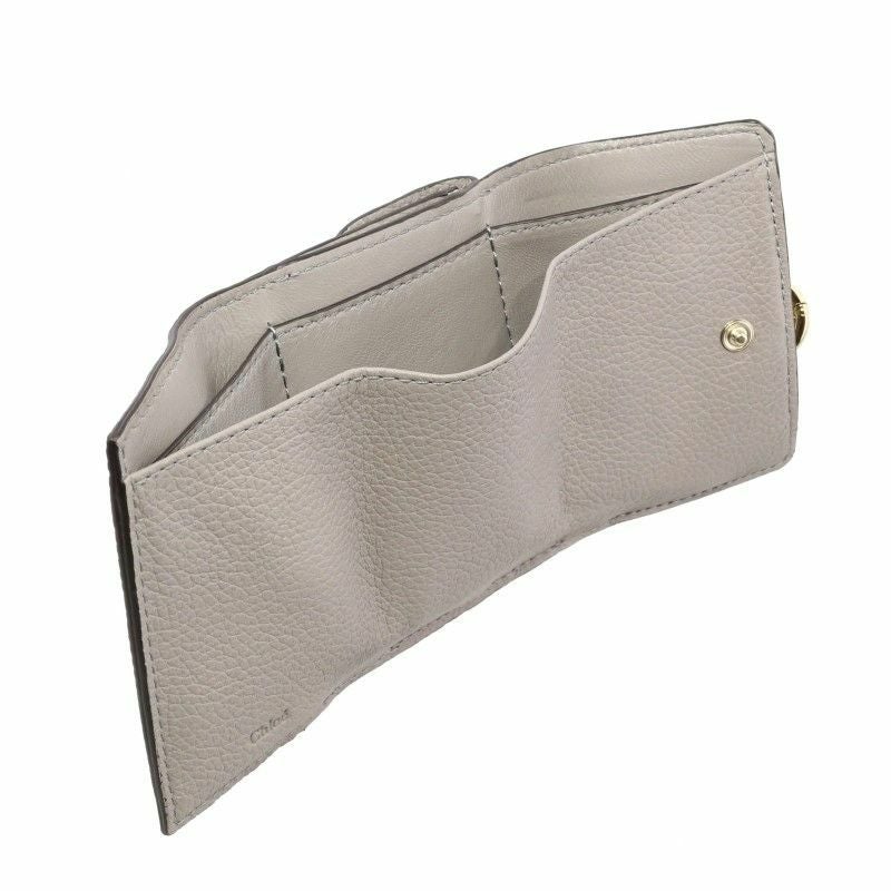 クロエ Chloe 三つ折り財布 ミニ財布 レディース グレー CHC21WP946