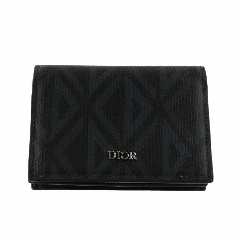 Christian Dior ブラック ケース　 メンズ&レディース Christian Dior クリスチャンディオール カードケース 名刺入れ メンズ