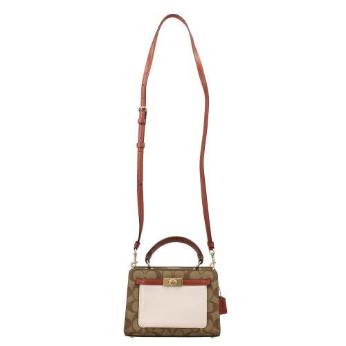 コーチ モノグラム柄 ハンドバッグ COACH（コーチ） ショルダーバッグ レディース 斜めがけ レザー
