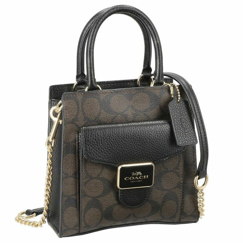 コーチ アウトレット COACH ハンドバッグ レディース ブラウン ブラック C7228 IMAA8