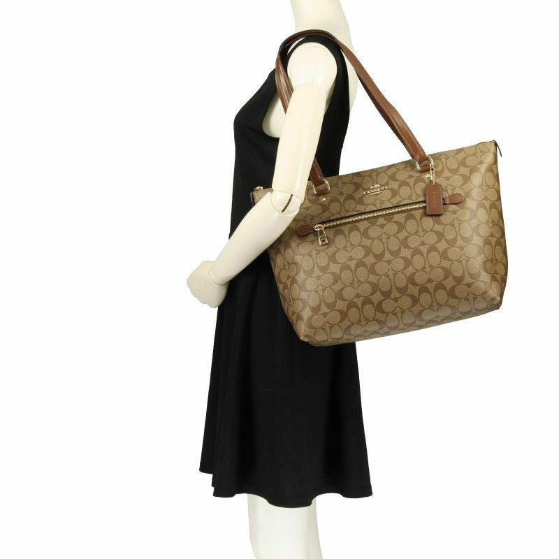 コーチ アウトレット COACH トートバッグ シグネチャー カーキ サドル