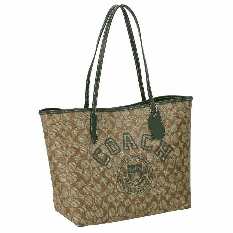 未使用　COACH トートバッグ　レザー　カーキ　大容量 コーチ アウトレット COACH トートバッグ レディース カーキ アマゾン