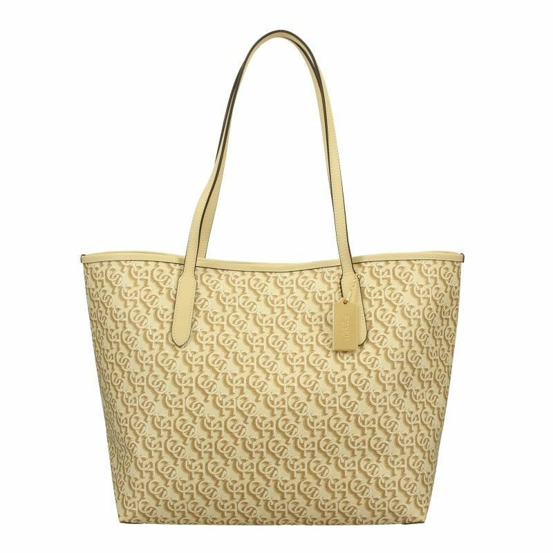 コーチ アウトレット トートバッグ レディース ライトカーキ/チョーク