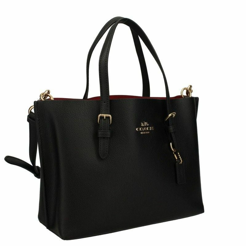 コーチ アウトレット COACH トートバッグ レディース ブラック トゥルーレッド C4084 IMF2L