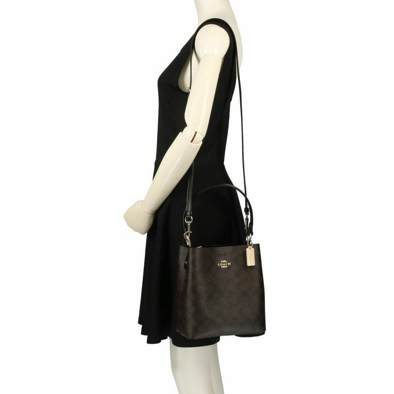 コーチ アウトレット COACH ショルダーバッグ シグネチャー ブラウン ブラック 2312 IMAA8