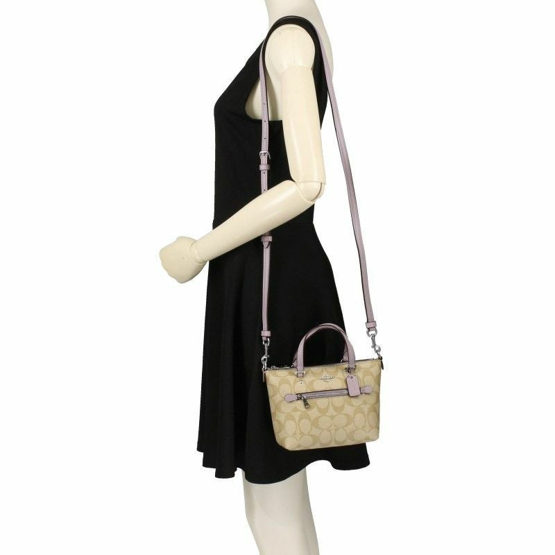 コーチ アウトレット COACH ショルダーバッグ ライトカーキ ライトライラック CA721 SVUDV